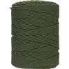 GOHOF Corda macramè 4 mm x 300 m di cotone di alta qualità, corda macramè intrecciata a 4 fili, uno dei materiali più perfetti per l'arte macramè, filo di cotone senza sostanze chimiche (verde oliva)