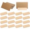 Werownsgso 20 segnaposto in legno, per menu, per biglietti, in legno, per cartoline, per matrimoni, banchetti e feste, compleanni (6,9 x 2,3 x 1,78)