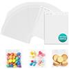 PDKKFF 200 Pezzi Sacchetti di Cellophane Bustine Trasparenti Adesive 12x13 cm Scchetti di biscotti trasparenti forno biscotti, caramelle gioielli, saponi biglietti e forcine Matrimoni Pasqua Natale