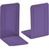 Acrimet Fermalibri in Metallo Premium (Resistente) (Colore Viola) (1 Paio)