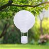Qedertek Lampada solare per esterni, da appendere, 1 lanterna solare da 30 cm, resistente alle intemperie, da giardino con fiamma tremolante, in nylon, per esterni, giardino, decorazione (bianco caldo