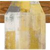 Jayusaror Runner Tavola Moderno Giallo Runner da Tavolo Decorazione Primaverile Retrò Boho 40 x 140 cm Centro Tavola Moderno Decorazione Centrotavola Invernale Autunnale da Interno