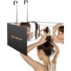 JUSRON Specchio Trucco con Luci a 3 Vie, Specchio a 360 Gradi Capelli LED Ricaricabile, Specchio Makeup a 3 facce Regolabile in Altezza, Specchio Cosmetico come Ideale Regali Donna Compleanno