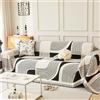 WEYOND Copridivano e Copricouch Boho Lavabile in Chenille per Divano 3 Cuscini, Telo Copridivano Stile Bohemien per Divano Angolare, Divanetto, Divano 2/3/4 Posti e Futon (180 x 260 cm, Nero)