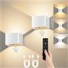 VIWAVE Applique da Parete Interno Ricaricabili con Sensore, Bianco, Set 2