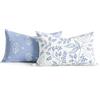 DecorMommt Federe Cuscini Divano 30x50 Blu Federe Cuscini Bohémien Velluto Cuscino Reversibile Stampa Botanica Fodere Cuscini Elegante Cuscino Decorativo per Divano Camera da Letto Sedia di Casa Set di 2