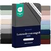 Dreamzie - Lenzuolo Sotto con Angoli 100x200cm - 100% Microfibra