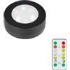 MOUJUCHI Luci Armadio,1PCS Luce a Batteria Lampada con con Telecomando Vetrine per Armadietto, Scale, Cucina, Corridoi, Camera