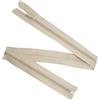 Aerzetix - Set di 8 Cerniere Lampo a Spirale N°5 65cm separabili con cursore - in Metallo Nylon Poliestere - Colore Beige Chiaro - per Cucito Artigianato creazioni Tessili
