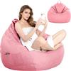LOMUG Pouf XL per pouf da gioco, a forma di goccia (senza imbottitura), per adulti e bambini, per cameretta dei bambini, divano, animali morbidi, decorazione per esterni, 100 x 120 cm