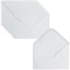 Leucasa 60 Pezzi Buste Lettere C6-11,4x16,2cm 130 g/m²Bianco Buste Matrimonio con Colla Umidaper Biglietti d'auguri, Matrimonio, Laurea, Doccia per Bambini, Feste, Inviti