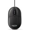 Cable Technologies Mouse Cablato USB 1000 DPI, Ergonomico Ambidestro Ottico Alta Precisione, 3 Pulsanti Rotella Scorrimento, Plug & Play, Cavo 1,5m, per PC Laptop Windows Mac
