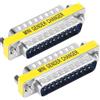 VISSQH 2 Pezzi DB25 maschio a maschio Accoppiatore Connettore,25 pin DB25 seriale adattatore per Gender Changer,trasferimento dati e connessione dispositivi