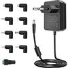 AmzFwing alimentatore 5V 3A adattatore per Raspberry Pi 3, AC 100V~240V a DC 5Volt 3A 2.5A 2A 1.5A1A 0.5A per altoparlanti LCD TV telecamere TV box USB hub.