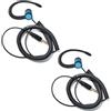 HYSHIKRA 1 Pin 3.5mm Jack Auricolare 180° Ricezione congiunta Solo Walkie Talkie Auricolare Compatibile con Motorola Sepura Rexon Wouxun Baofeng Quansheng radio portatili (Blu, 2)