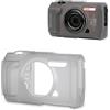 JJC TG7 Custodia protettiva in silicone per fotocamera digitale OM SYSTEM Tough TG-7, custodia in silicone morbido TG-7, copertura protettiva per fotocamera CSCH-128, colore grigio