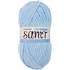 myboshi Lana di velluto per uncinetto e maglia, morbida lana di ciniglia in gomitolo XXL, perfetta per amigurumi e cuscini, 100% poliestere soffice, 100 g, 100 m, blu (pesce), 1 gomitolo