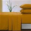 Tribeca Living Microfibra 110-GSM Deep Pocket Sheet Set Queen Senape