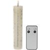 WELL HOME MOBILIARIO & DECORACIÓN Candela dell'avvento a LED con telecomando e fiamma bianca calda Ø5x25cm