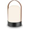 BRILONER - Lampada da tavolo senza fili, touch dimmer continuo, funzione memoria, ip44, cavo usb-c, per esterni, lampada da comodino ricaricabile, 14.5 x 13.5 x 24 cm, antracite coffee
