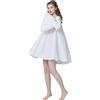BEAUTELICATE 100% Cotone Donna Vintage Stile Vittoriana Principessa Manica Lunga Camicia da Notte Avorio