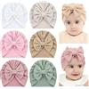 Cinaci 6 Pezzi Carino Estensibilità Morbido Bambino Turbante Cappelli Con Fiocco Ciambella Nodo Scuola Materna Cappello Ospedaliero per Neonati, 6 Pezzi S3, 0-24 Mesi