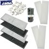 beaufan 9 filtri per acquario, compatibili con filtro interno Fluval U4 A480, filtro per acquario dolce e marino, contiene 4 cuscinetti in schiuma, 4 cartucce in policarbonato e 1 anello in ceramica