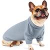 Hjumarayan Pullover Leggero Per Cani In Maglia A Costine, T-Shirt Tipo Maglioncino Per Uso Quotidiano, Abbigliamento Confortevole Per Bulldog Francese E Beagle, Ideale Per Casa E Passeggiate, Blu Skyline L