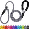 TagME Riflessivo Guinzaglio per Cani Taglia Grande,Guinzaglio Retriever,Guinzaglio Addestramento per Cani,Ø12mm x 185cm,Grigio