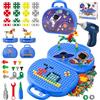 DAOUZL Giocattoli Montessori, Montessori Scatola Giocattolo con Trapano, Scatola Magica dei Giocattoli Montessori, Magic Montessori Play Toolbo Cassetta Giocattolo per Bambini 3 4 5 Anni (C)
