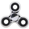 Toyland® Fidget Hand Spinner - Sollievo da Stress e ansia - Colori Assortiti (Argento Metallizzato e Anelli Neri)