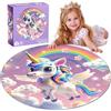 Ppotyo 72 pezzi unicorno scintillante pavimento puzzle per bambini | Giocattoli educativi per l'apprendimento prescolare regali di compleanno per età 4-6 3-5 ragazze (unicorno, taglia unica)