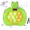 BOXOB Gioco a Spinta Rapida con Schermo, Gioco Fidget Gioco Portatile Elettronico con 6 Modalità Gioco Giocattoli Fidget con Cacciavite per Bambini Regalo di Compleanno Bomboniera (Rana Verde)