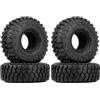 KINGCOO Pneumatici RC per auto, 4 pezzi RC Crawler in gomma da 1,9 pollici, per 1:10 RC Rock Crawler Parti per Axial SCX10 D90 TF2 TRX4 Tamiya Gen8 (A-120 MM)