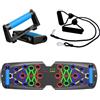 YIYAXIN Tavola Flessioni Pieghevole Multifunzione 28 in 1 con 2 Corde Trazione, Push Up Board Attrezzi Palestra Casa, Attrezzatura Fitness Portatile Uomini Donne per Allenamento Completo, Sviluppo Muscolare