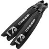 CRESSI dal 1946 - Gara Turbo Boost Fins - Innovativa Pinna Lunga a Scarpetta Chiusa Ideale per Immersioni Libere Intermedie Avanzate Apnea e Pesca Subacquea, Nero, 40/41, Unisex