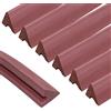 PolyMath Billiards K66 Rubber Bumpers, Pool Table Rail Cushions (Set of 6), Bumpers Replacement Bumpers Accessories Fits Standard Pool Table 9 Feet