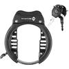 M-Wave Messingschlager Lucchetto da telaio M Wave Ring, unisex, anello, nero