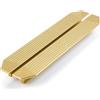 SYZOW 2 Pezzi Maniglie per Ante in Ottone - Maniglie per Cassetti Spazzolato - Maniglie Moderne in Oro - Maniglie per Mobili - Maniglie per Cassetti - Interasse 192mm