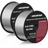 ARCCAPTAIN Filo di riempimento 0,8 mm 2KG E71T-GS MIG filo per saldatura per saldatrice senza gas MIG/MAG FLUX filo per saldatura con certificazione TÜV, bobina D100 con mandrino da 20 mm, confezione