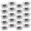 Generisch Supporto per pavimento di ricambio adatto per IKEA PAX BILLY KOMPLEMENT compatibile con supporto per armadio, ripiani (bianco, 20 pezzi)