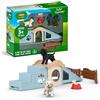 Schleich FARM WORLD | Avventure per cuccioli 42763 | Playset con 2 cani, cuccia, rampa, scaletta & accessori | Giocattolo da fattoria realistico | Idea regalo dai 3 anni | 12 pezzi