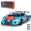 JAMARA 402605 Audi R8 LMS Diecast 1:24 con batterie a bottone - Modellino auto giocattolo per bambini, modello auto in miniatura, regalo per bambini, porte apri/chiudi manualmente, luce