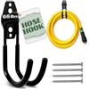 ALPENKOK Gancio per tubo da giardino, gancio per tubo da giardino, resistente per tubo dell'acqua, organizer per avvolgitubo, gancio per tubo auto e staffa per gancio per cavo per giardino e garage, 1