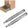 Amig - Set di 2 guide scorrevoli metalliche mod. 35 in acciaio zincato per cassetti di mobili, cassetti o armadi, estrazione totale, Resistenza di carico: 30 kg/paio, Dimensioni: 600 x 45 mm