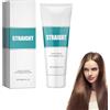 Hppsctink 60ml Crema Stirante per Capelli, Crema lisciante alle Proteine, Riparare i Capelli Danneggiati, Liscia le Doppie punte Crespe,shampoo