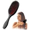 FILFEEL Spazzola Pettine per Capelli, Spazzola Capelli Biologica Districante Unica, Spazzola Ovale Grande in Legno, Spazzola per Capelli Ovale Raddrizzamento Strumento per la Cura del Cuoio Capelluto (l)
