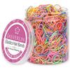 JASVERLIN Elastici colorati per capelli, mini elastici multicolore per capelli, acconciature per bambini, coda di cavallo, 1000 pezzi