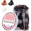 JASVERLIN Piccoli fermagli per capelli, nero marrone chiaro Mini fermagli per donne ragazze capelli sottili e spessi, accessori durevoli per lo styling 3 colori 51 pezzi (colore giornaliero)