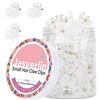 JASVERLIN Piccoli fermagli per capelli, sottili accessori per capelli in plastica, mini morsetti per lo styling delle donne e delle bambine, mascella antiscivolo con presa forte 50 pezzi (trasparente)